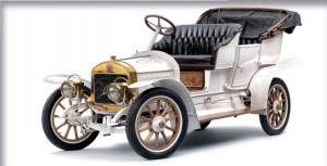 L & K typ G z roku 1909 - osobný aj športový automobil vyrábaný v rokoch 1908 až 1911